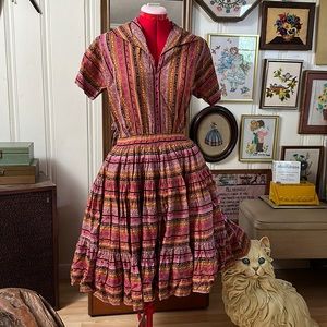 Halloween Costume- Vintage Circle square dance dress